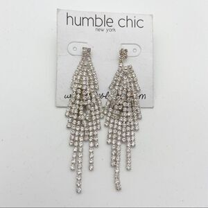 🍭4/$20 Rhinestone waterfall earrings